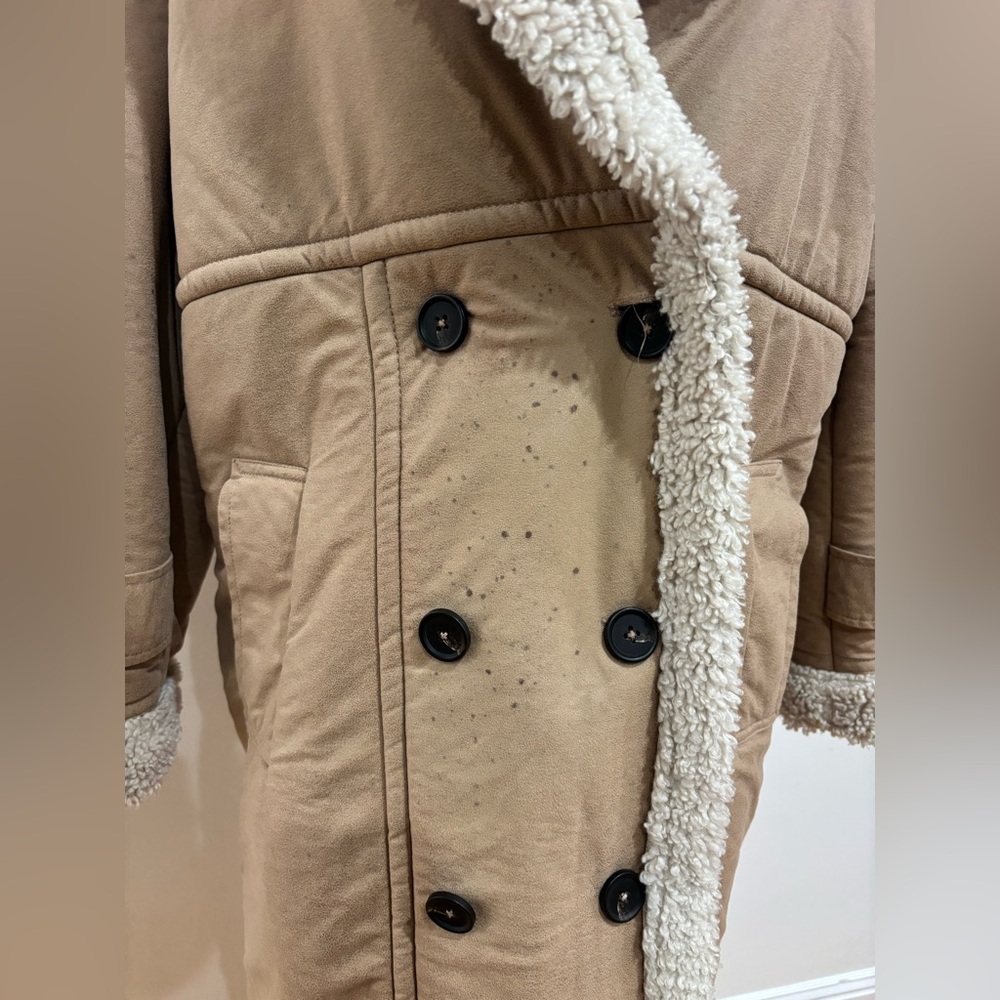 Great Jones Lined Sherpa Coat, Size: L - Picture 8 of 12